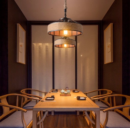 Pendente moderno artesanal de corda Ø30cm da Nitrolux Lustres Genesis loja online de Lustres e Iluminação Decorativa